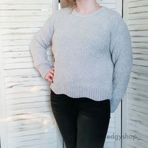 89th & Madison | Scalloped Hem Chenille Sweater